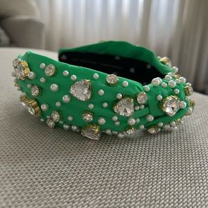 Lele Sadoughi x Stoney Clover headband in avocado